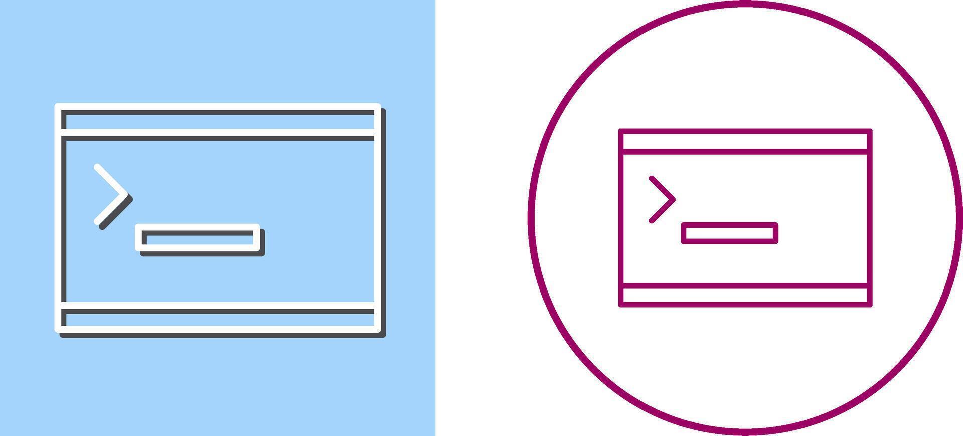 Unique Console Icon Design vector