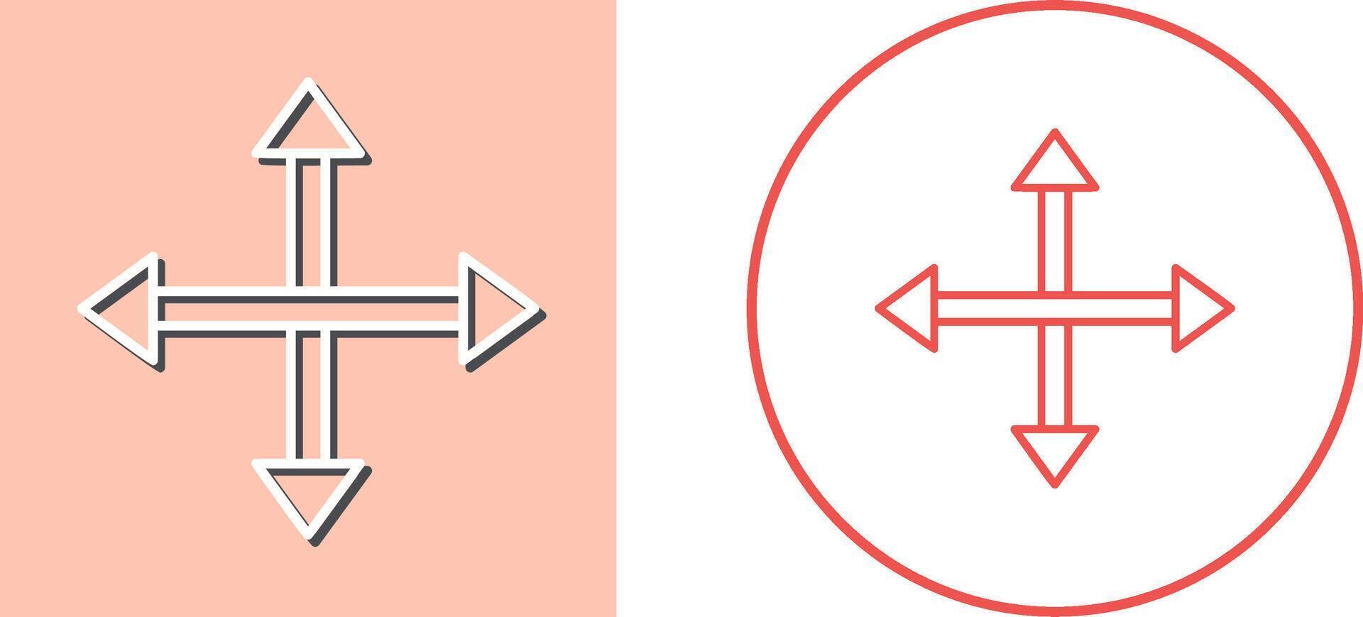 Unique Move Icon Design vector
