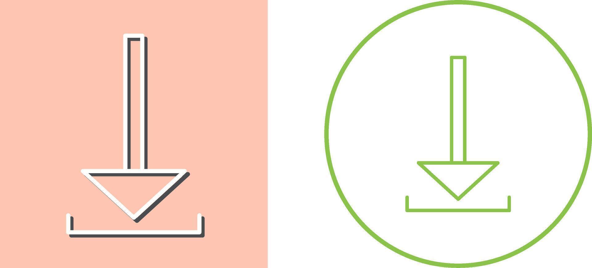 Unique Download Icon Design vector