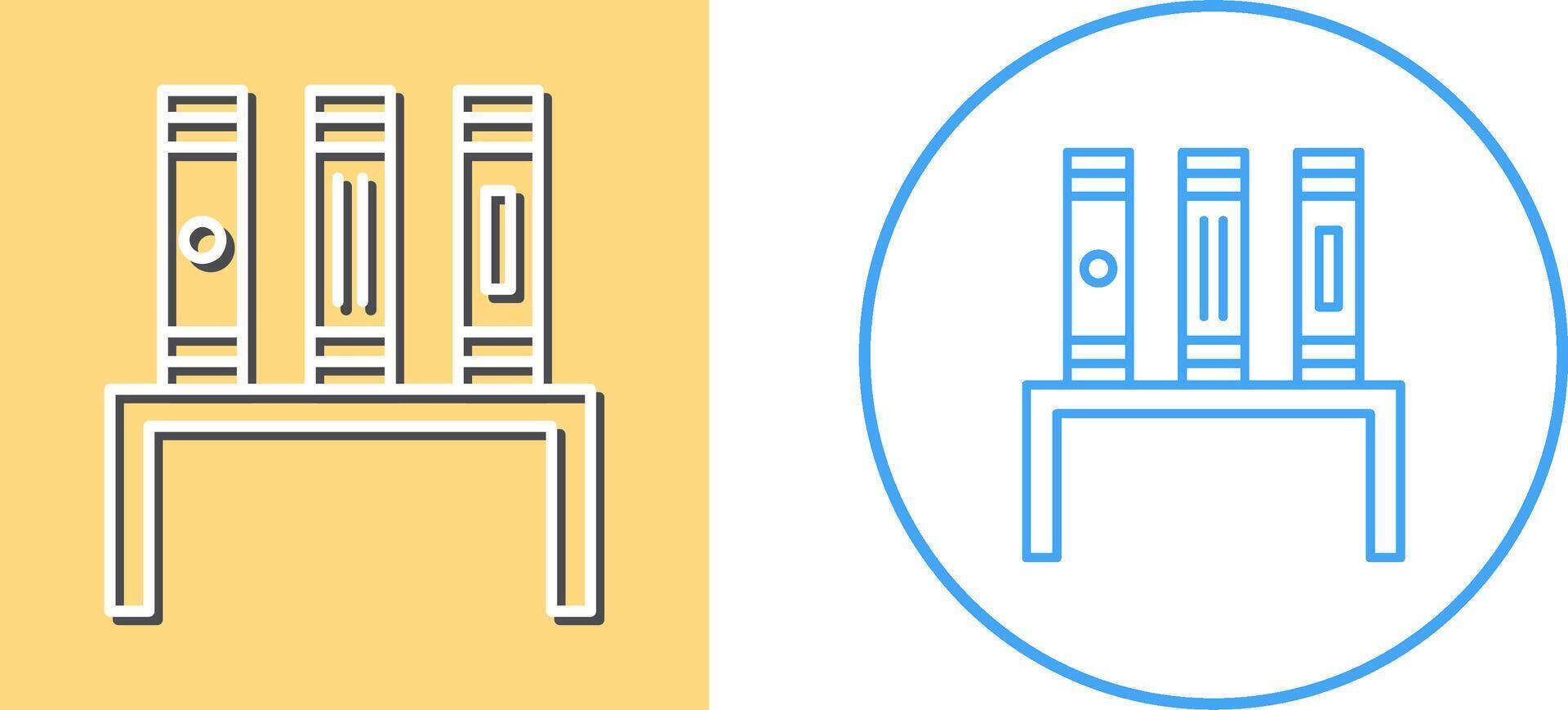 Unique Bookstand Icon Design vector