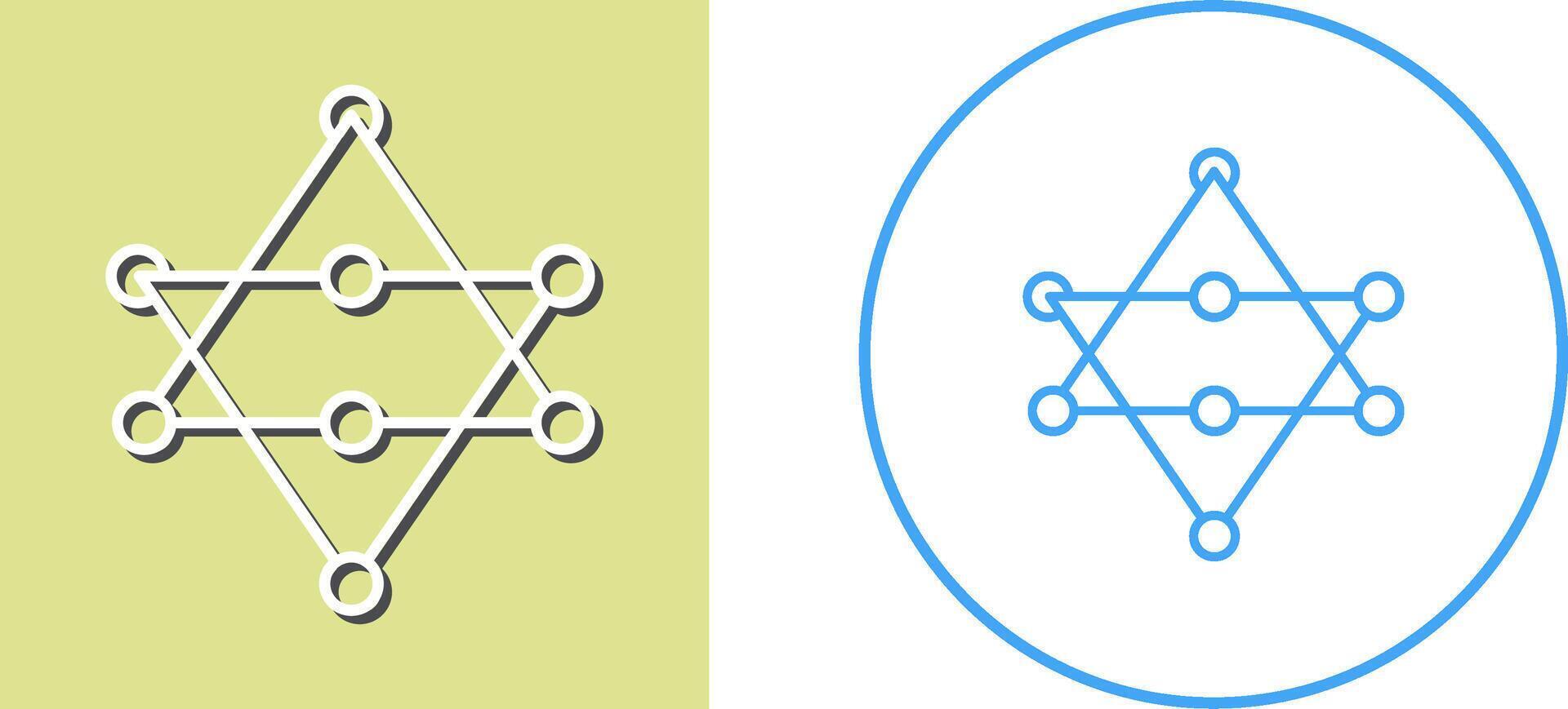 Unique Networks Icon Design vector