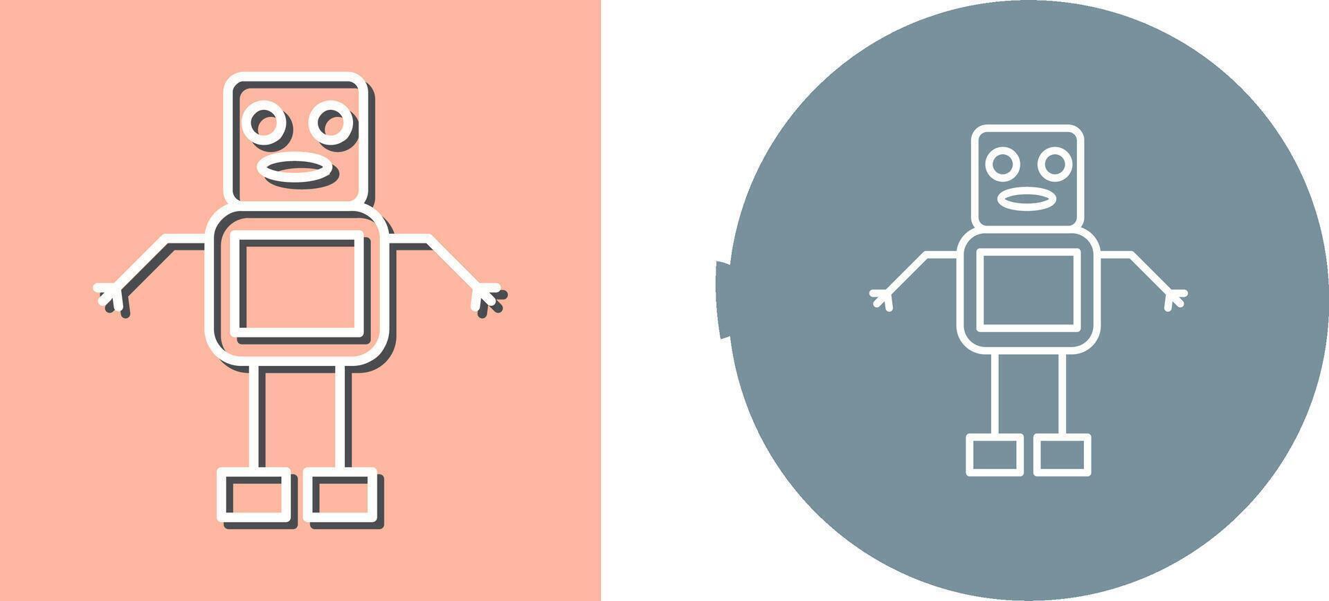 Unique Robot Icon Design vector