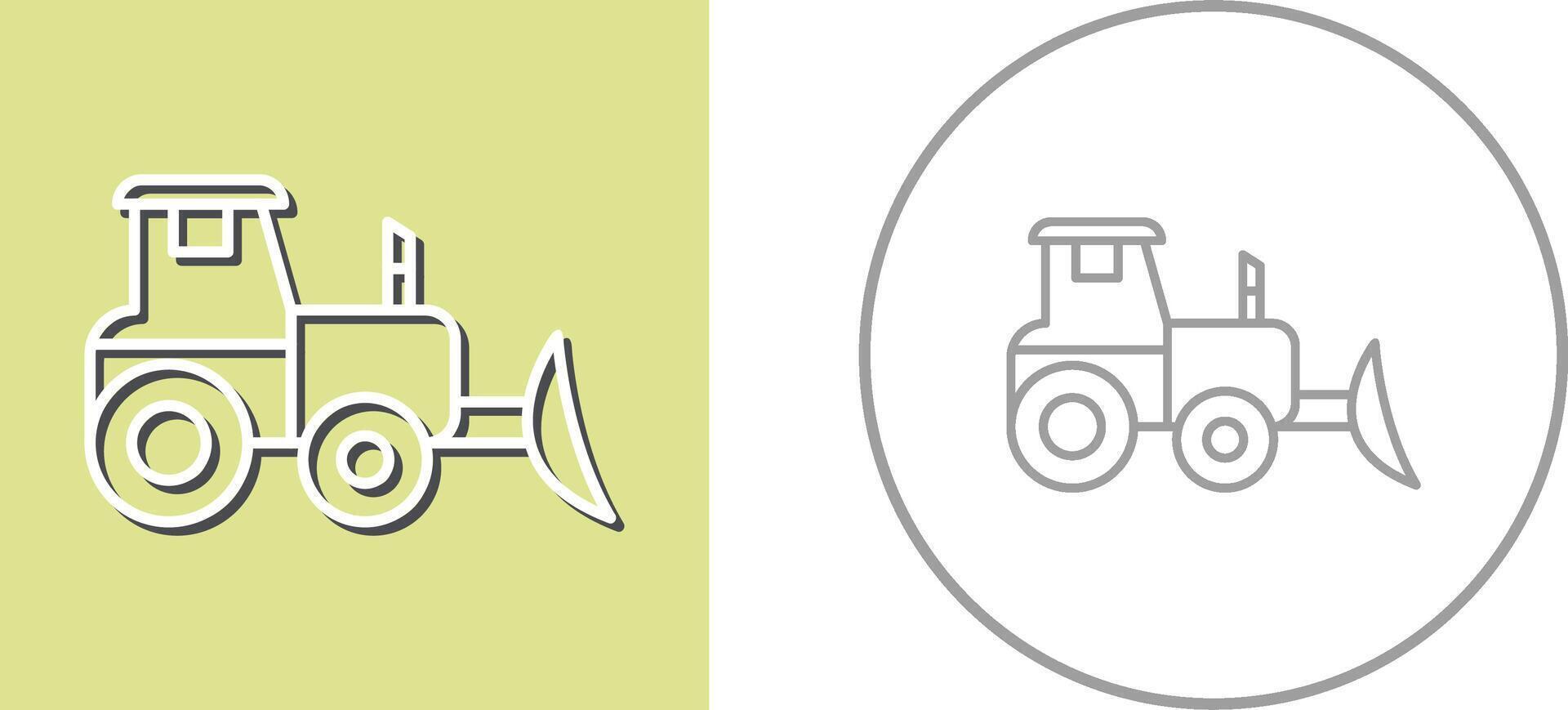 Industrial Tractor Icon Design vector
