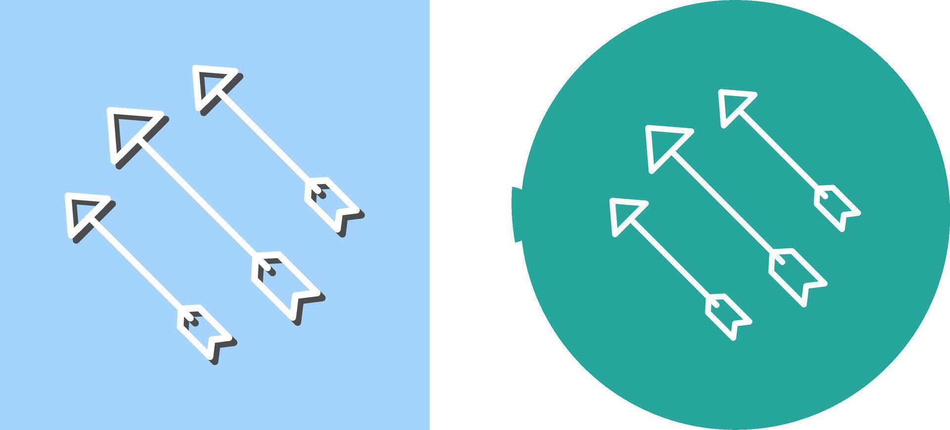 Unique Arrows Icon Design vector