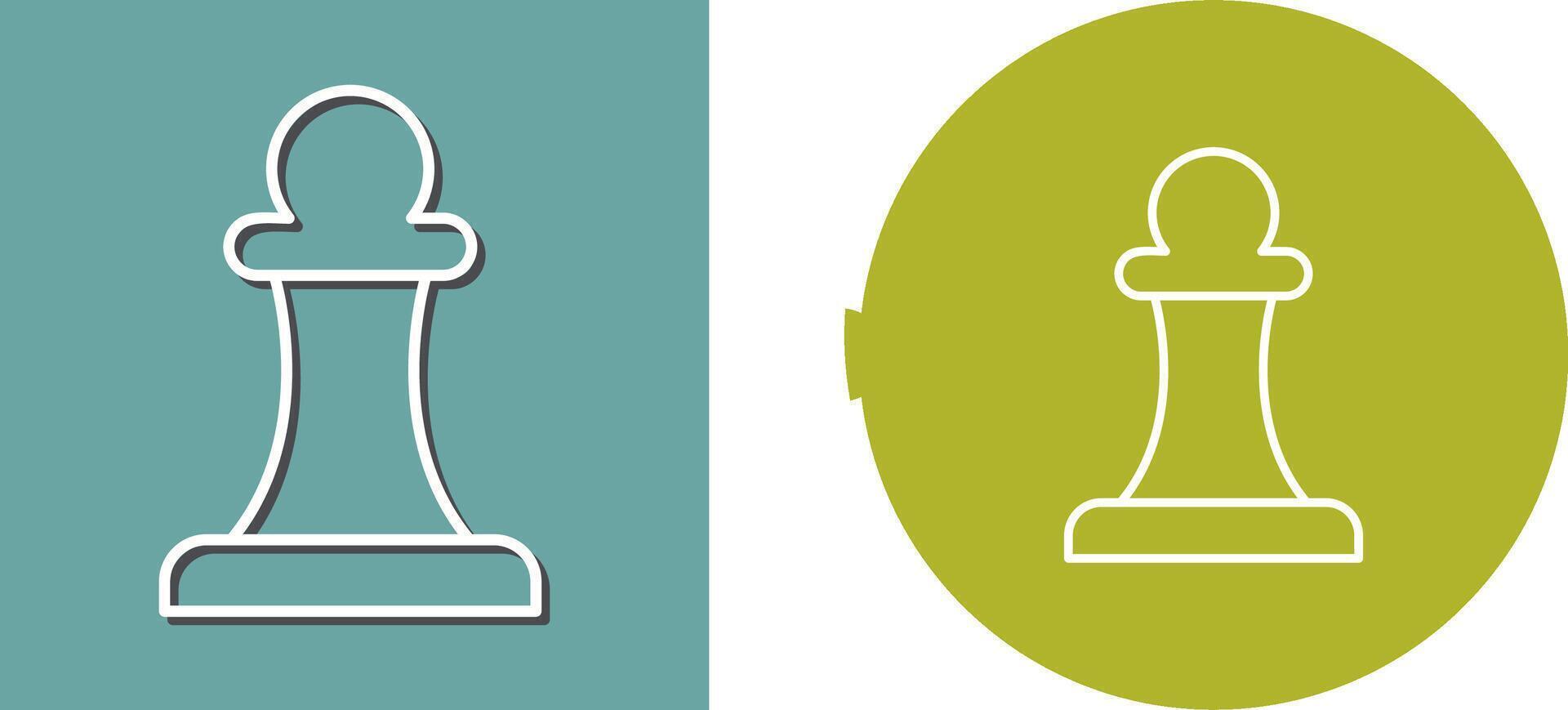 Unique Pawn Icon Design vector