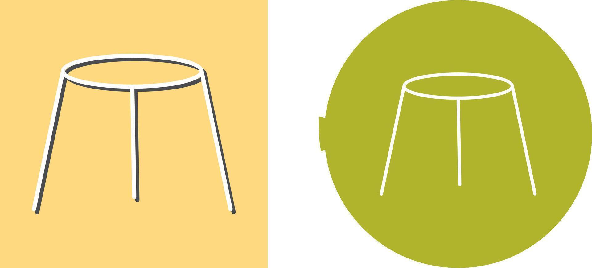 Unique Stool Icon Design vector