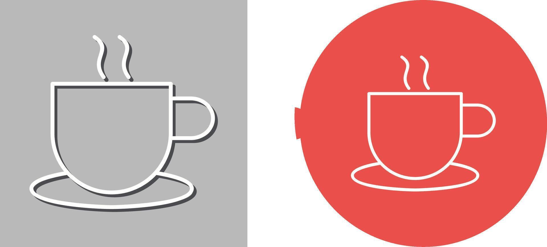 Unique Hot Coffee Icon Design vector