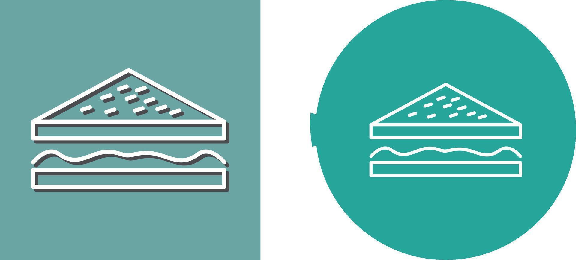 Unique Sandwich Icon Design vector