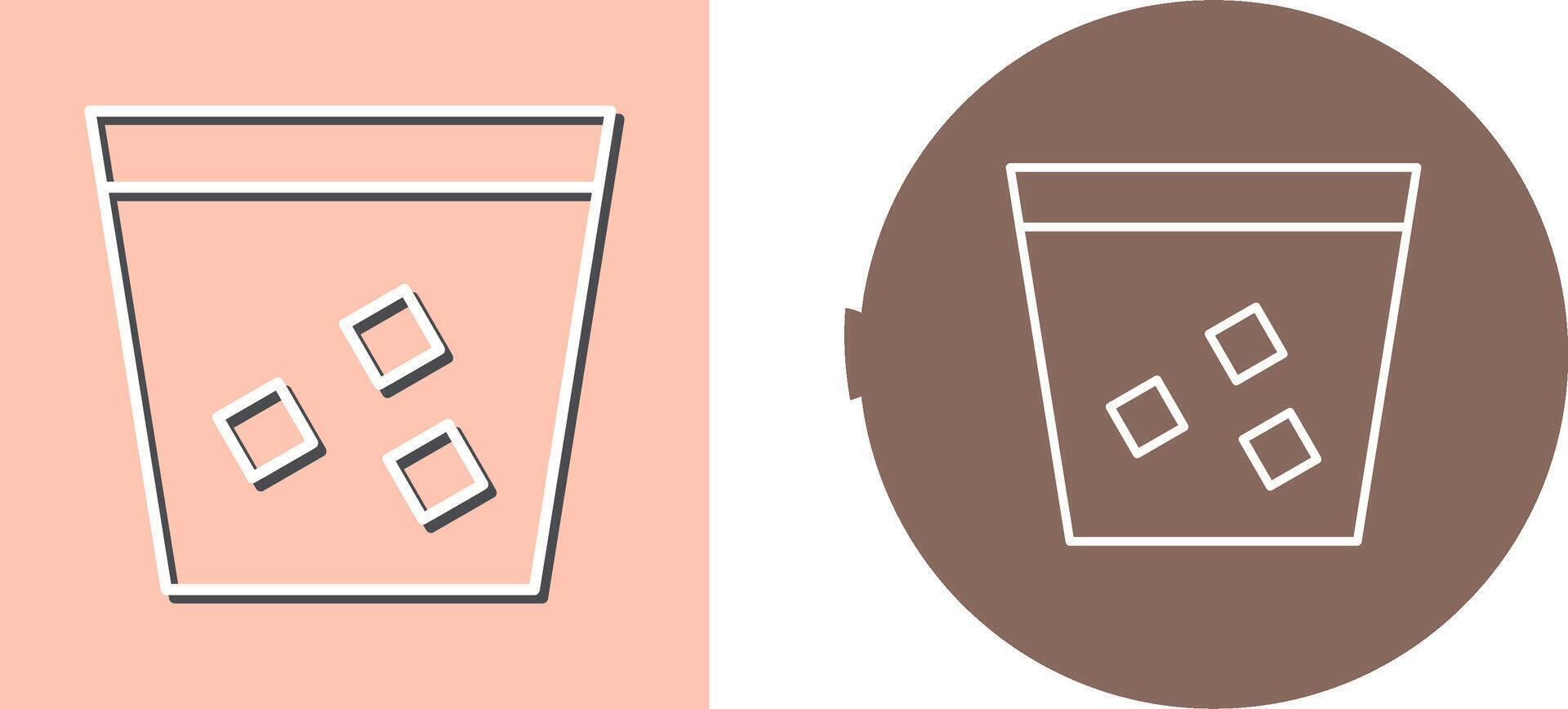 Unique Double Shot Icon Design vector