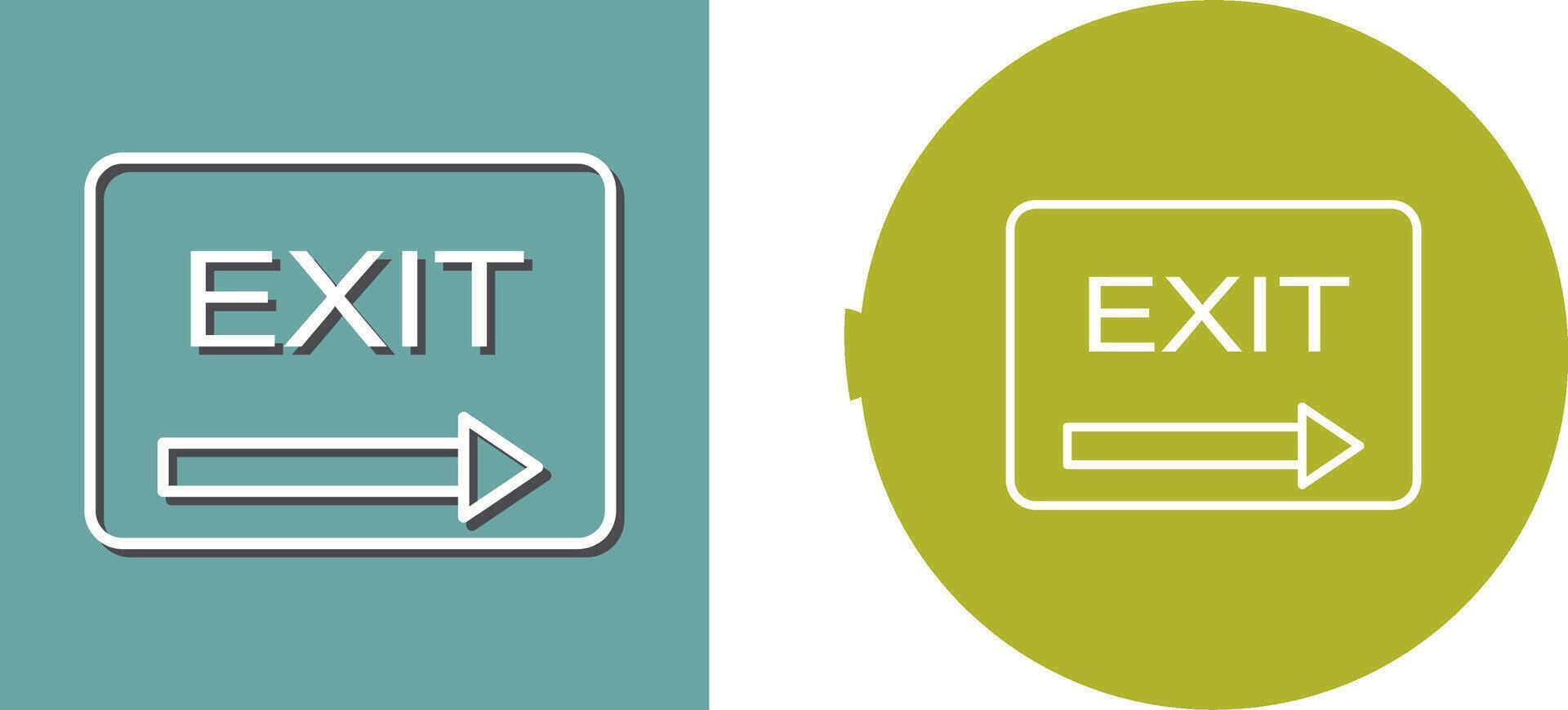 Unique Exit Icon Design vector