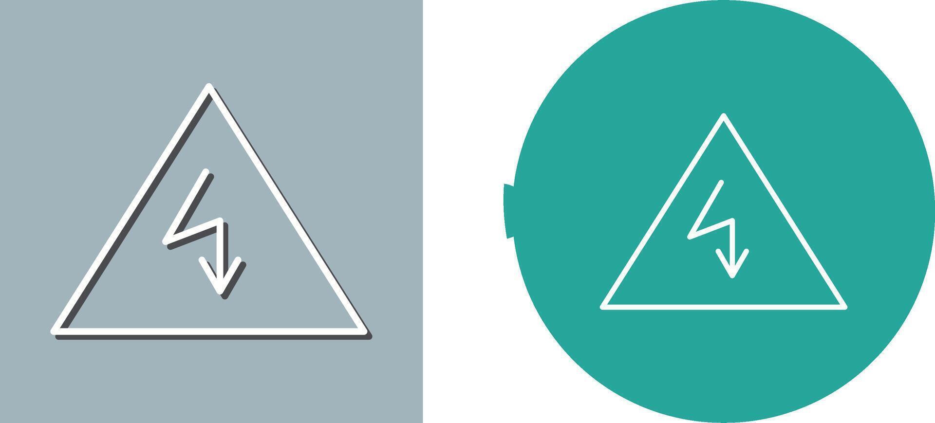 Unique Electricity Danger Icon Design vector