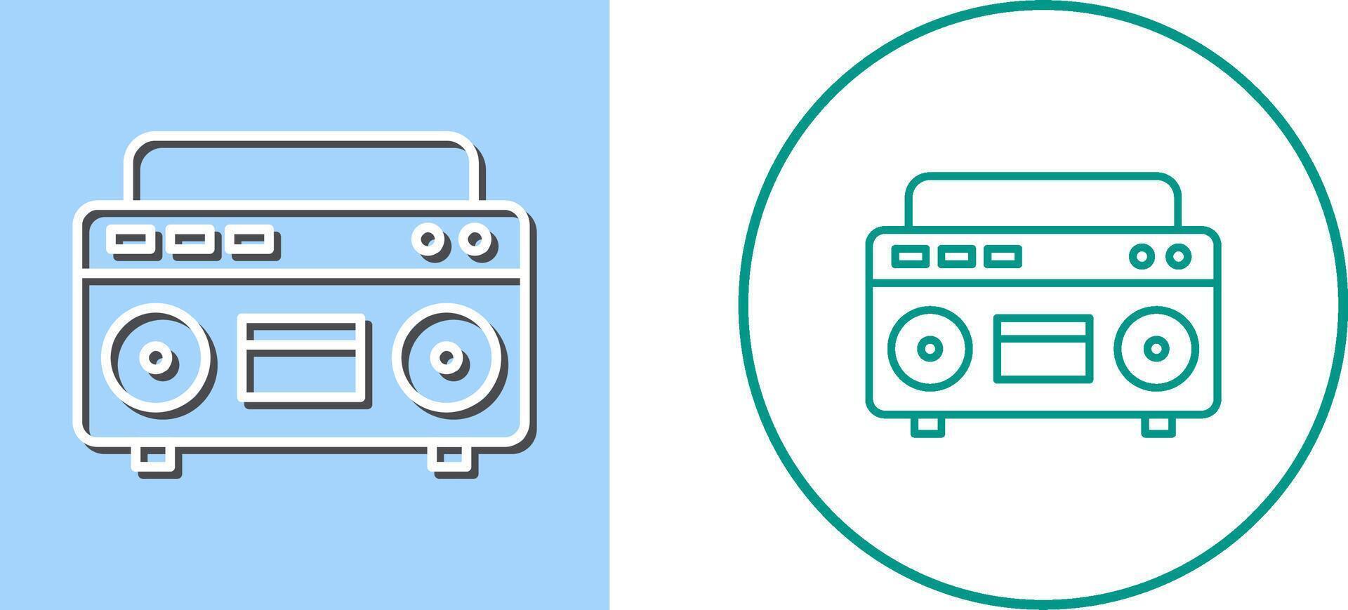 Casette Player Icon Design vector