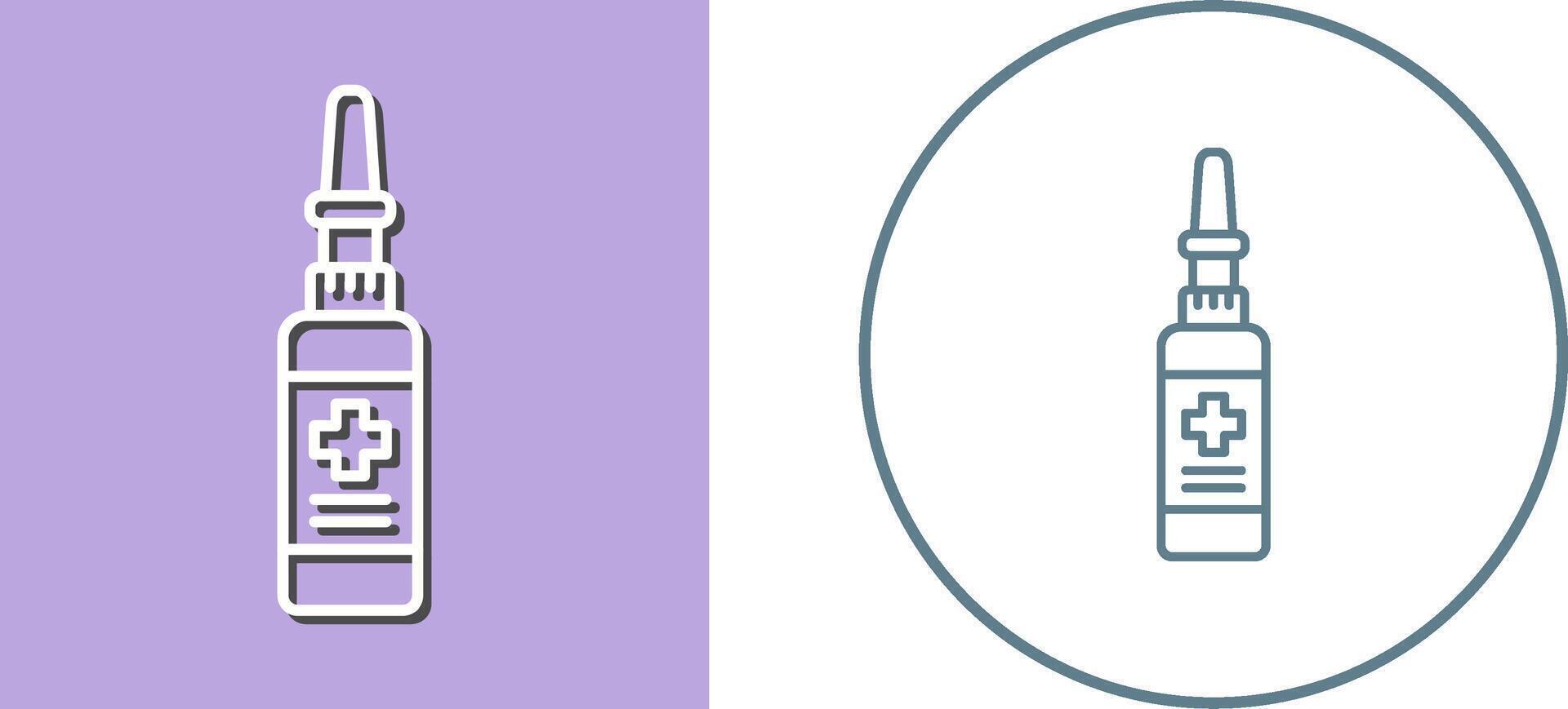 Nasal Spray Icon Design vector