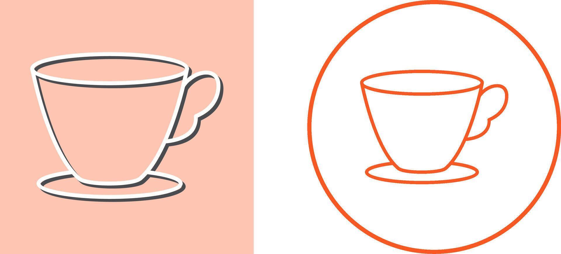 Tea Cup Icon Design vector