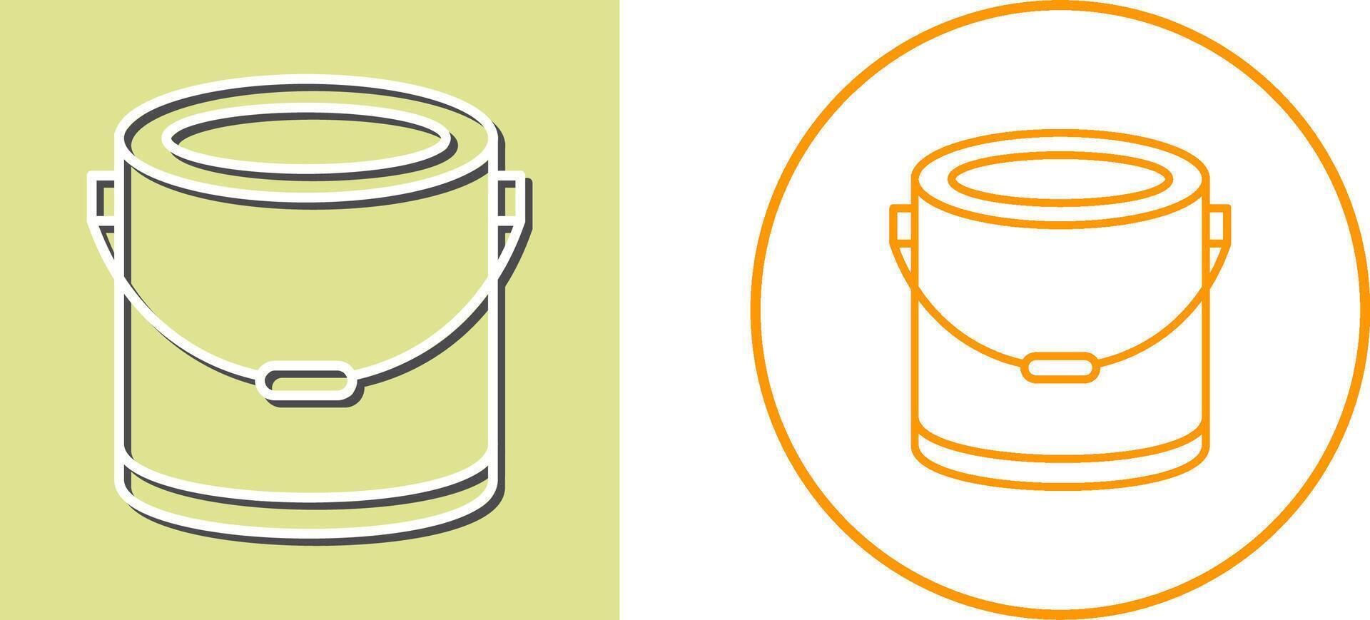 Paint Bucket Icon Design vector