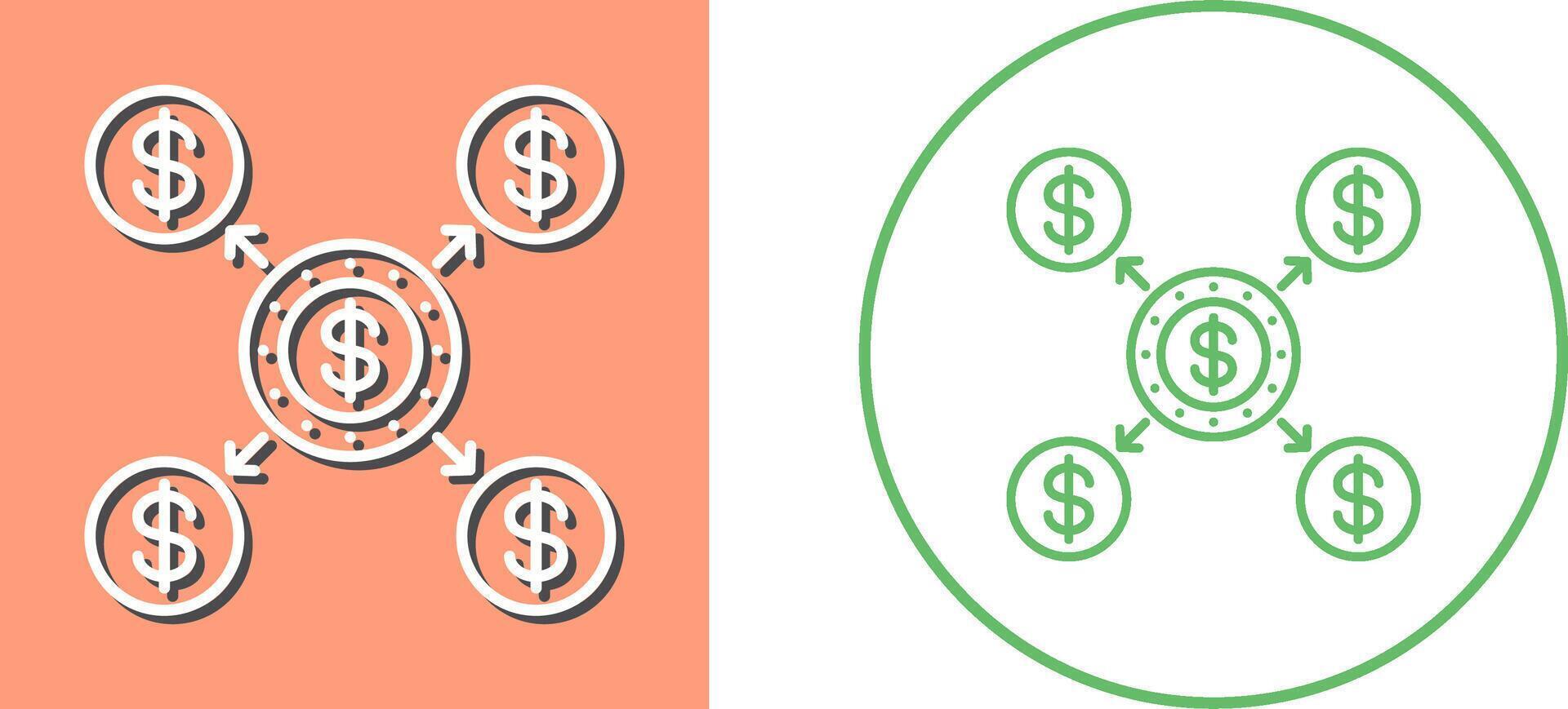Distribution Icon Design vector