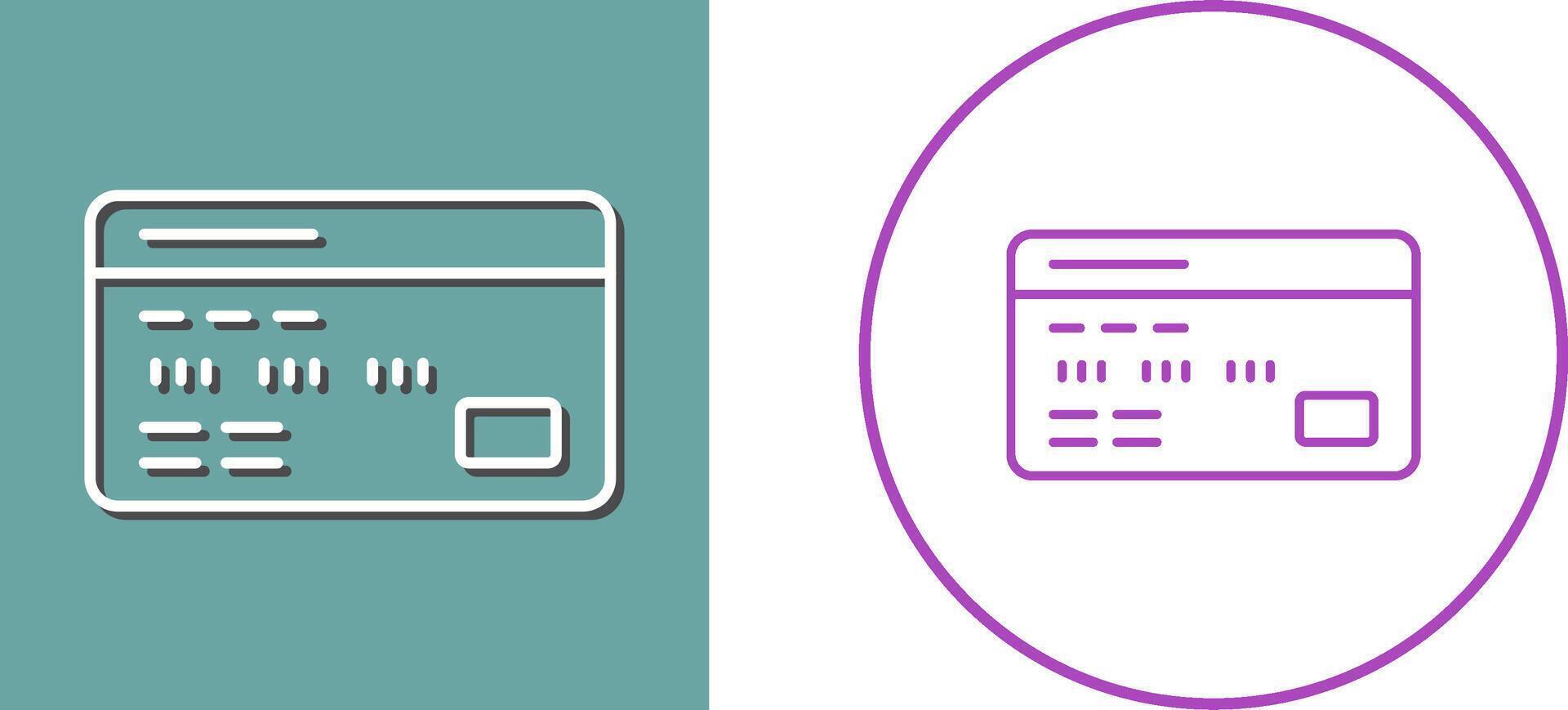 Debit Card Icon Design vector