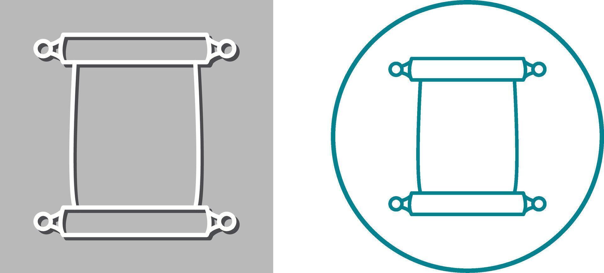 Scroll of Paper Icon Design vector