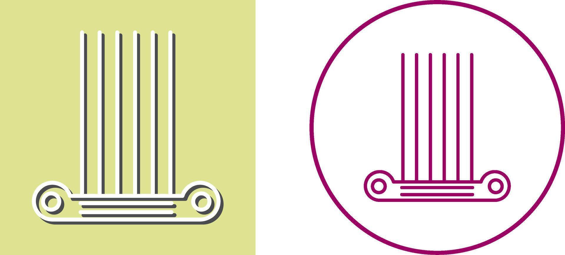 Column Icon Design vector