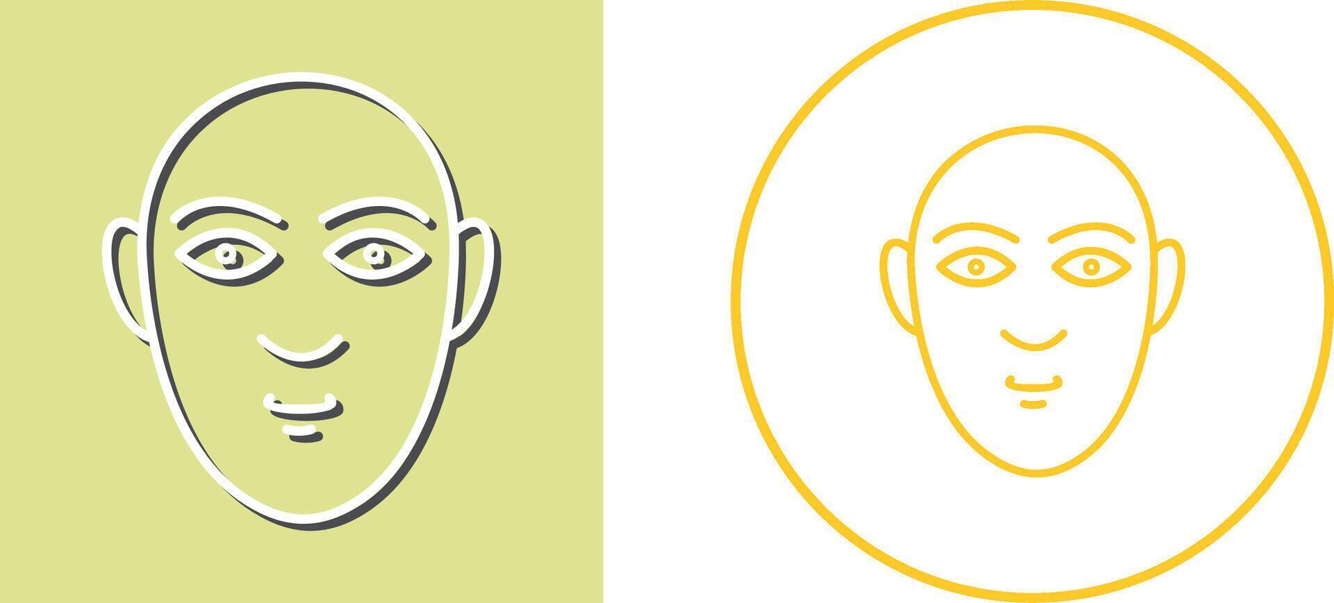 Human Face Icon Design vector