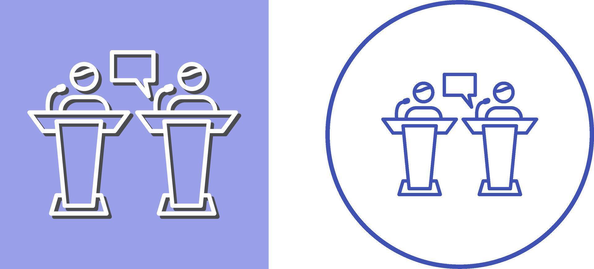 Debate Icon Design vector