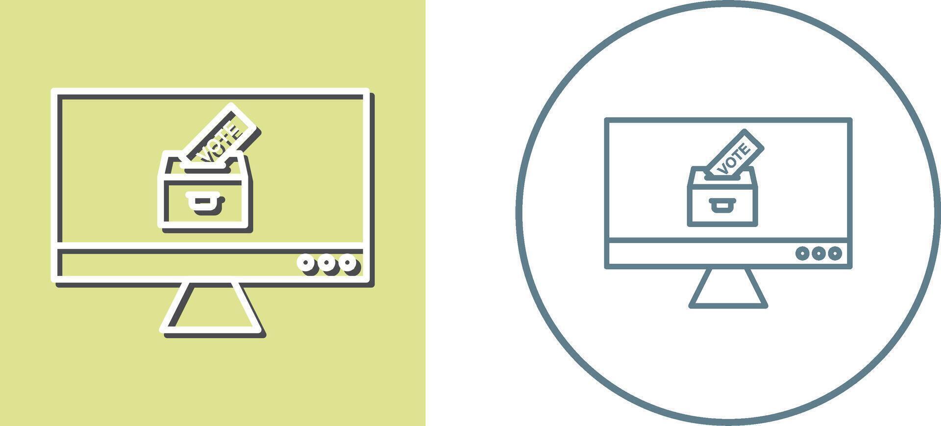 Online Vote Icon Design vector
