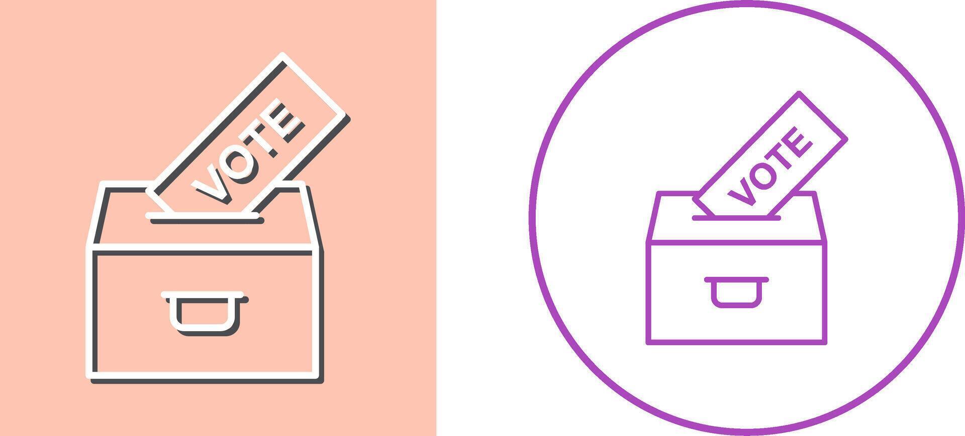 Casting Vote Icon Design vector