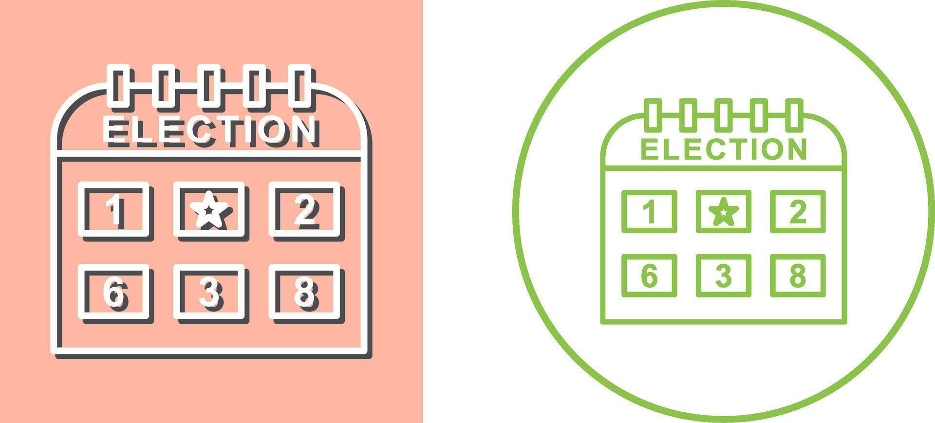 Election Day Icon Design vector