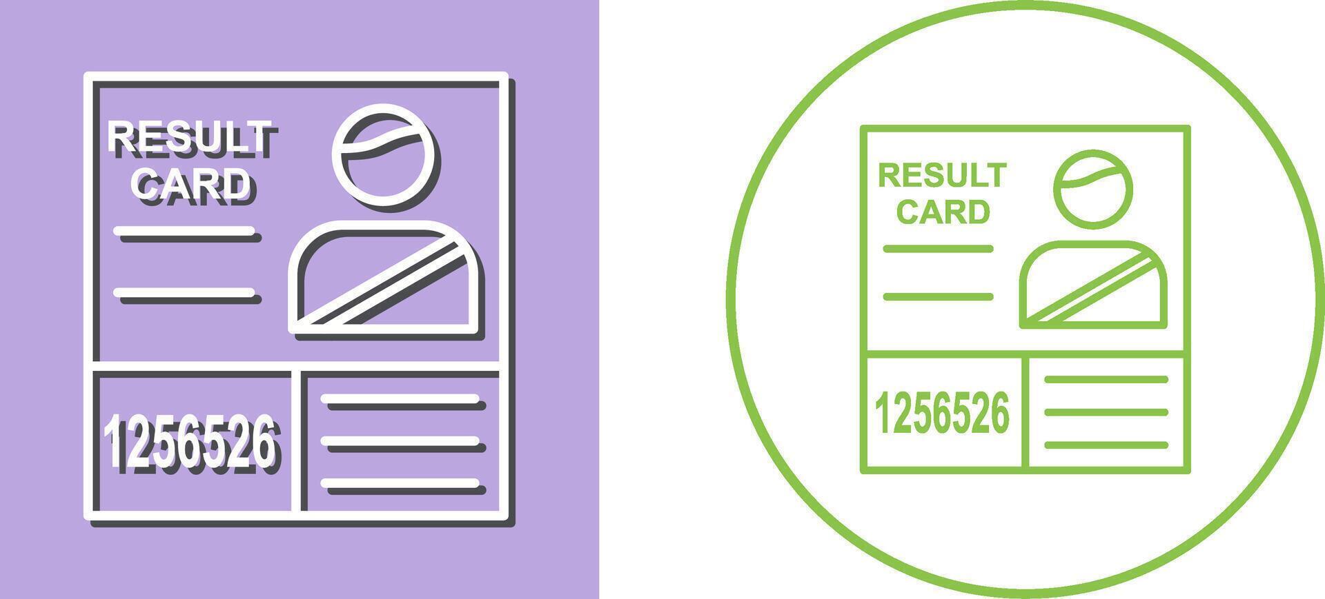 Candidate Results Icon Design vector