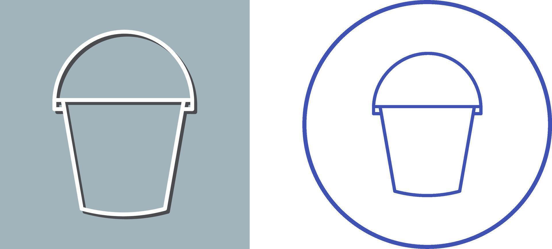 Water Bucket Icon Design vector