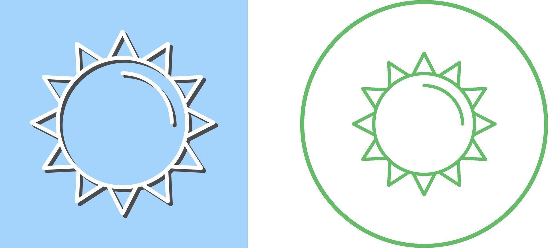 Sun Icon Design vector
