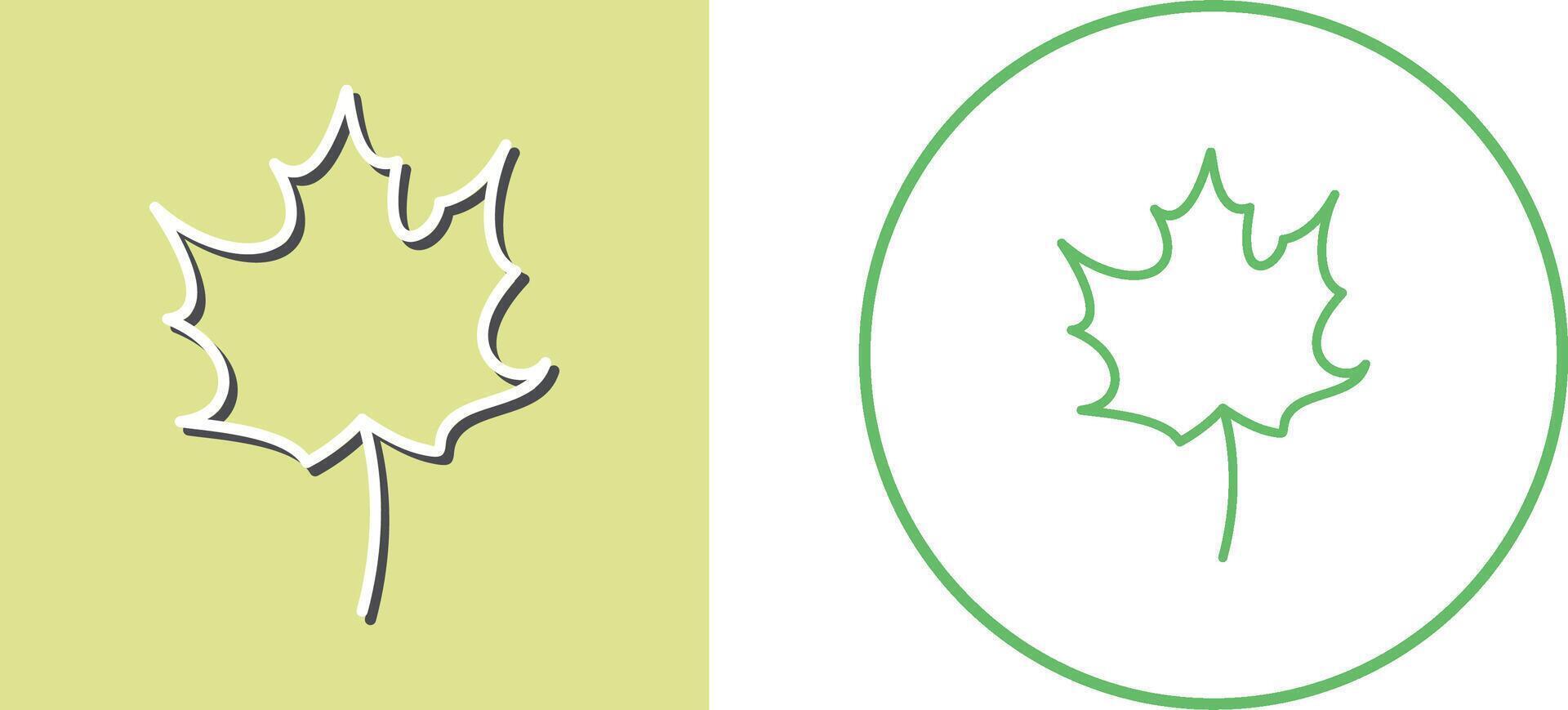 Autumn Leaf Icon Design vector