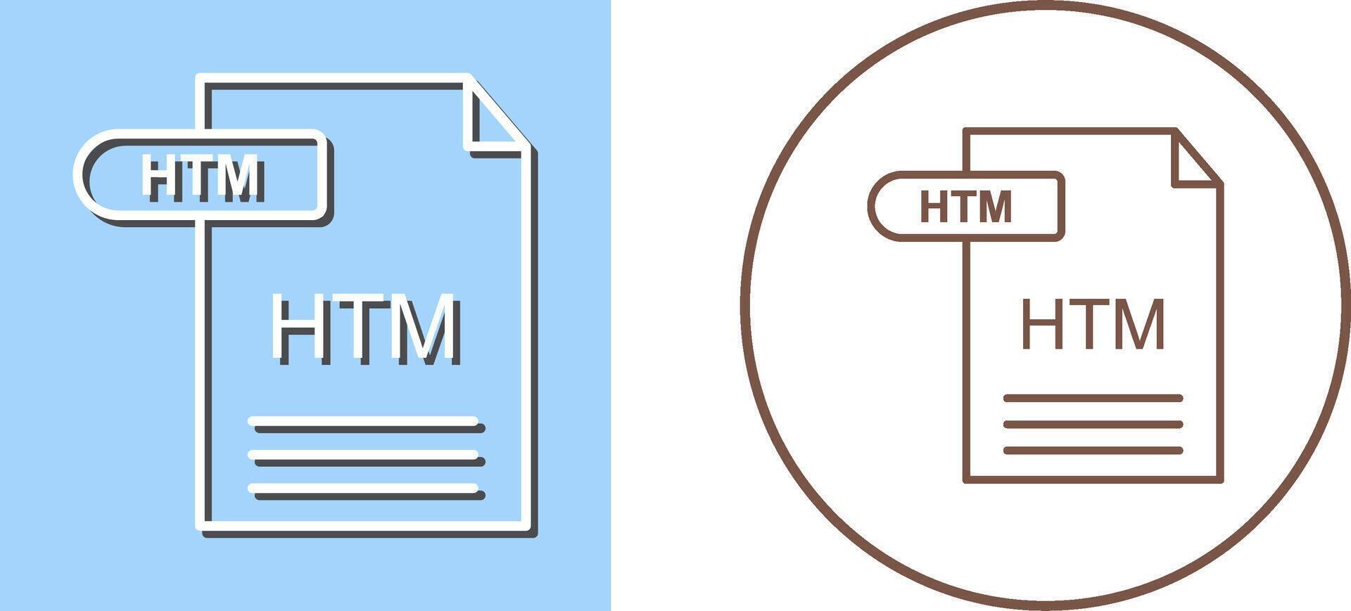 htm icono diseño vector