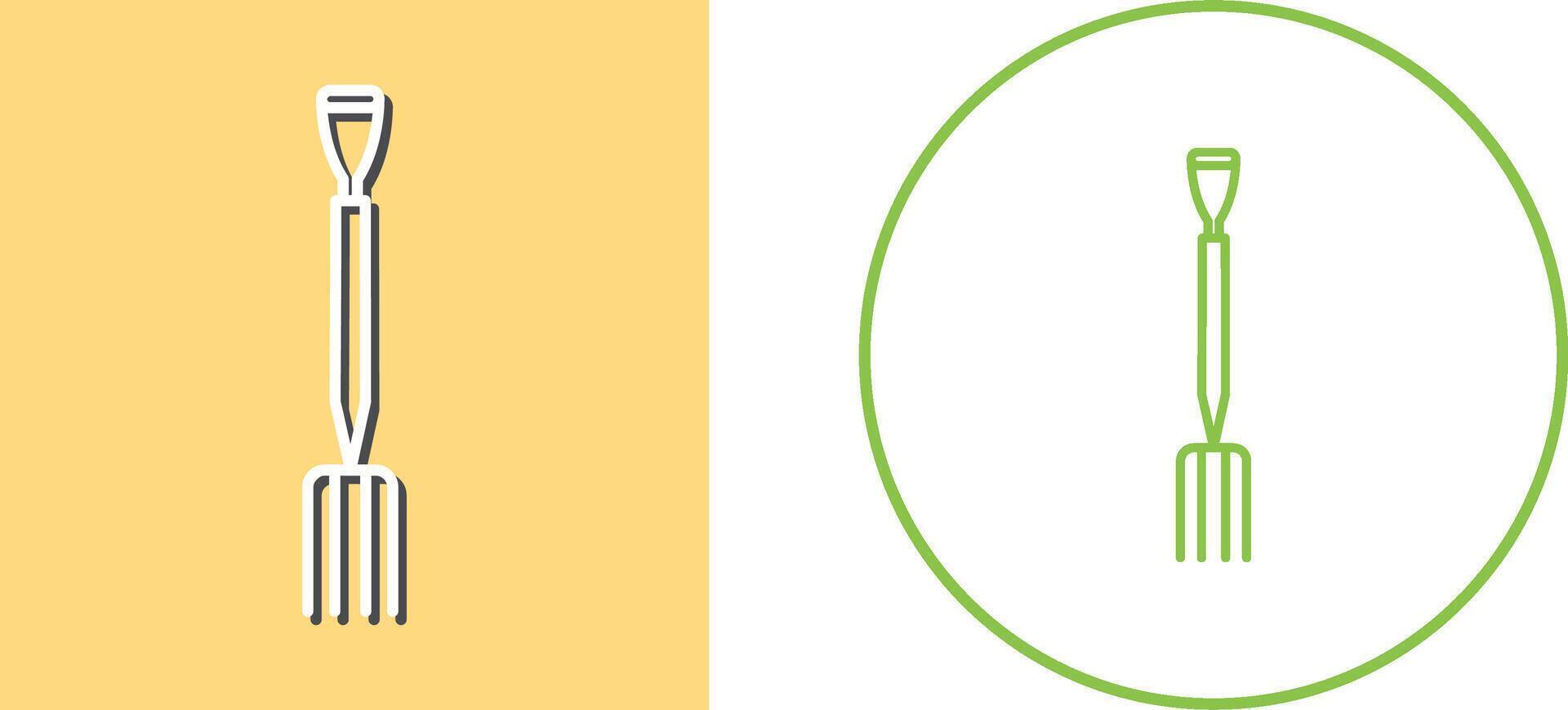 Gardening Fork Icon Design vector