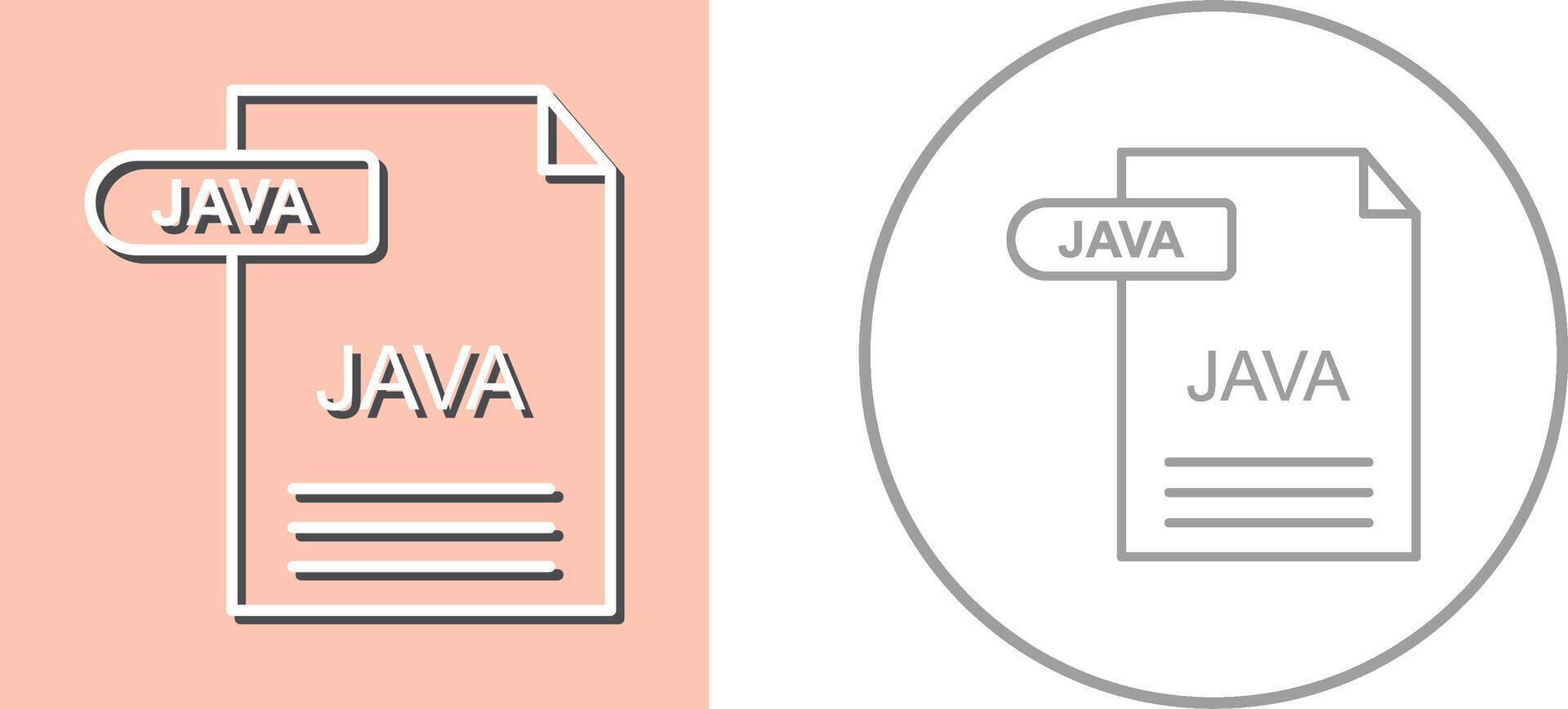 Java Icon Design vector