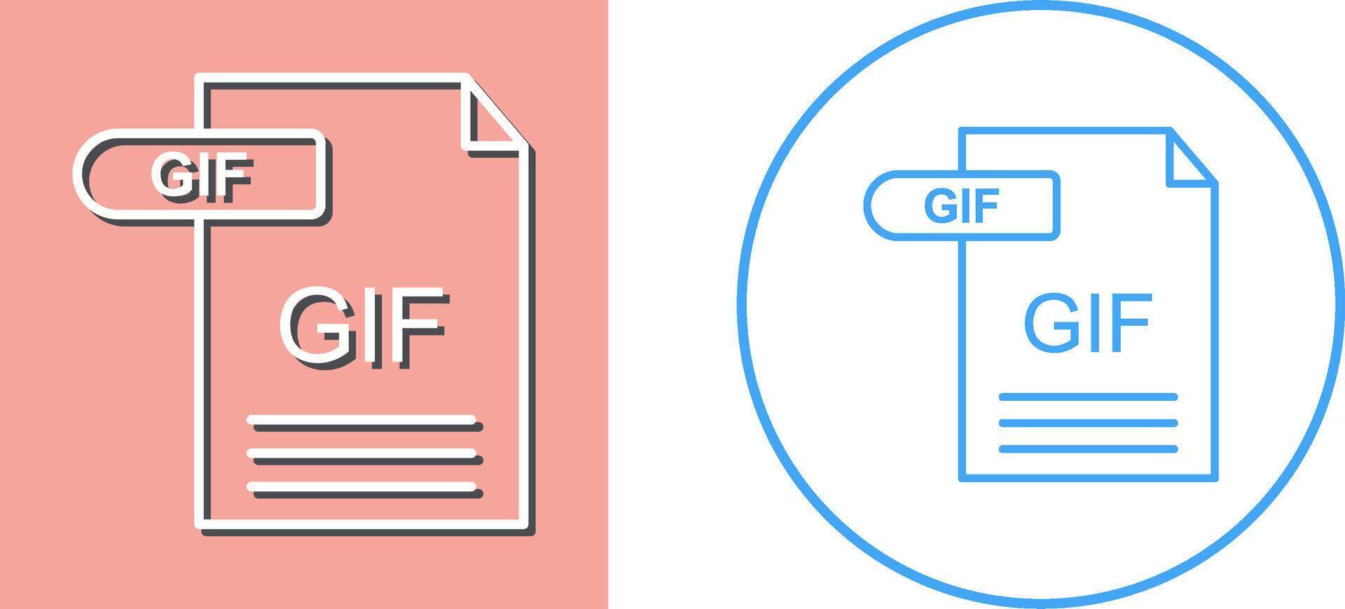 gif icono diseño vector