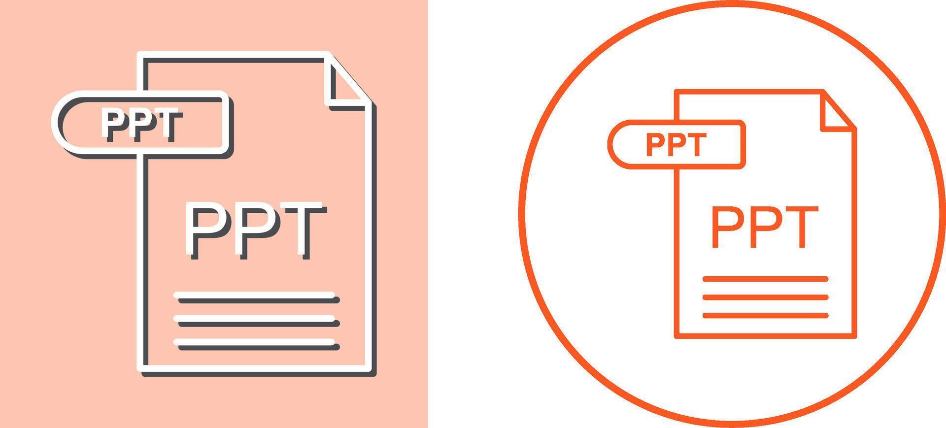PPT Icon Design vector
