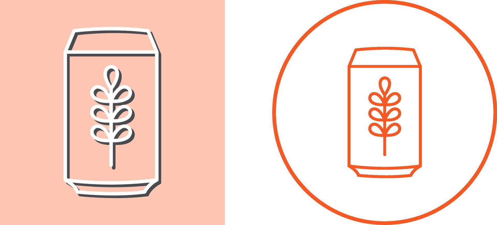Beer Can Icon Design vector