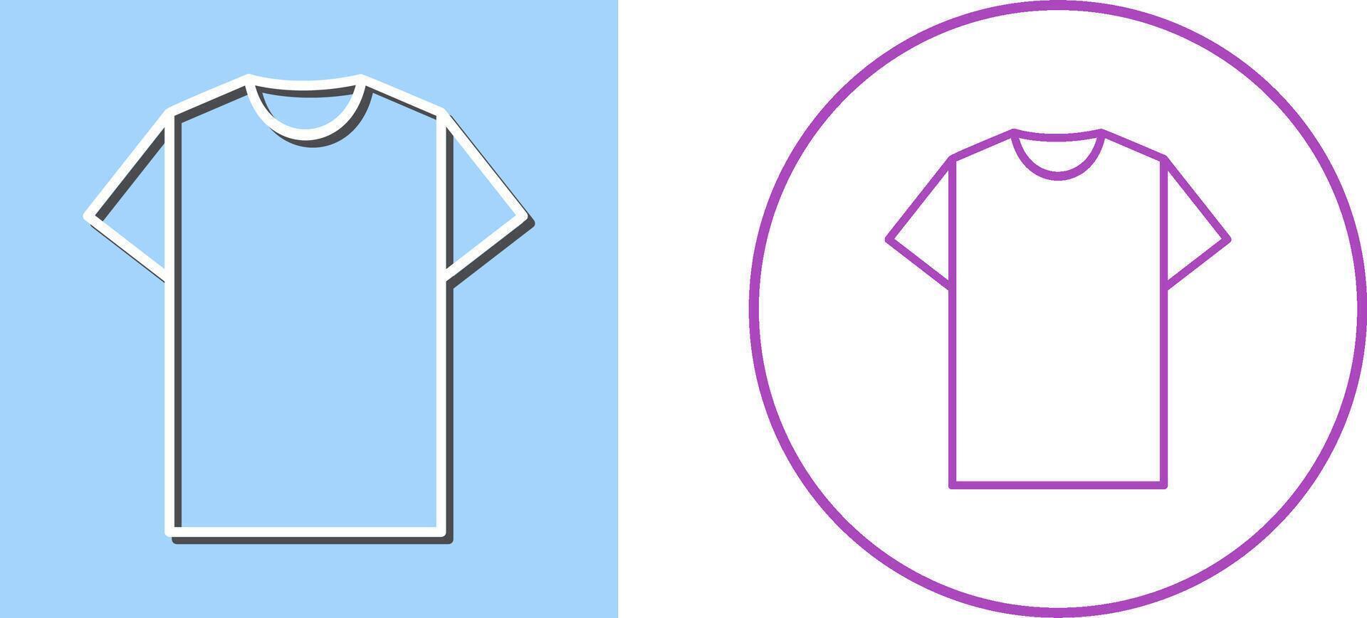 Plain T Shirt Icon Design vector