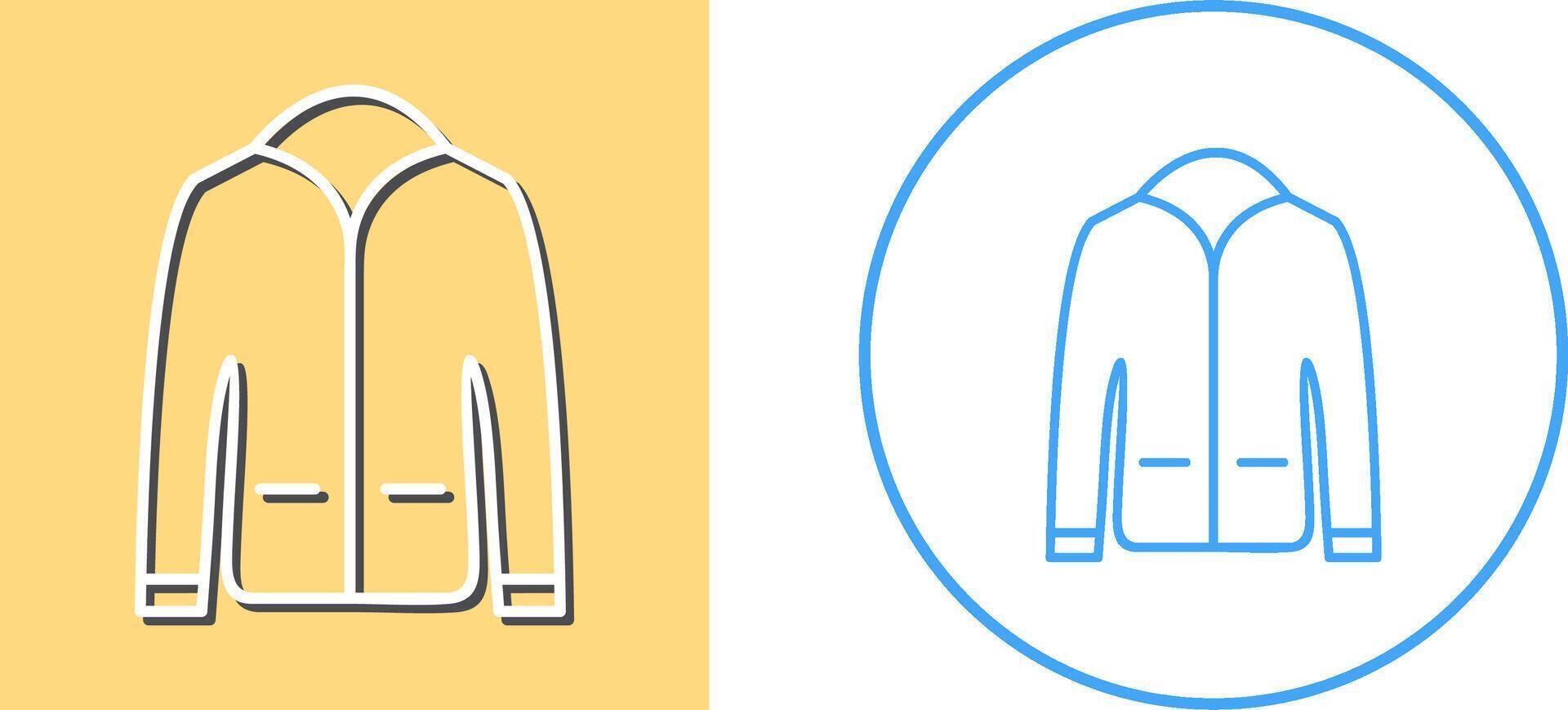 Men's Jacket Icon Design vector