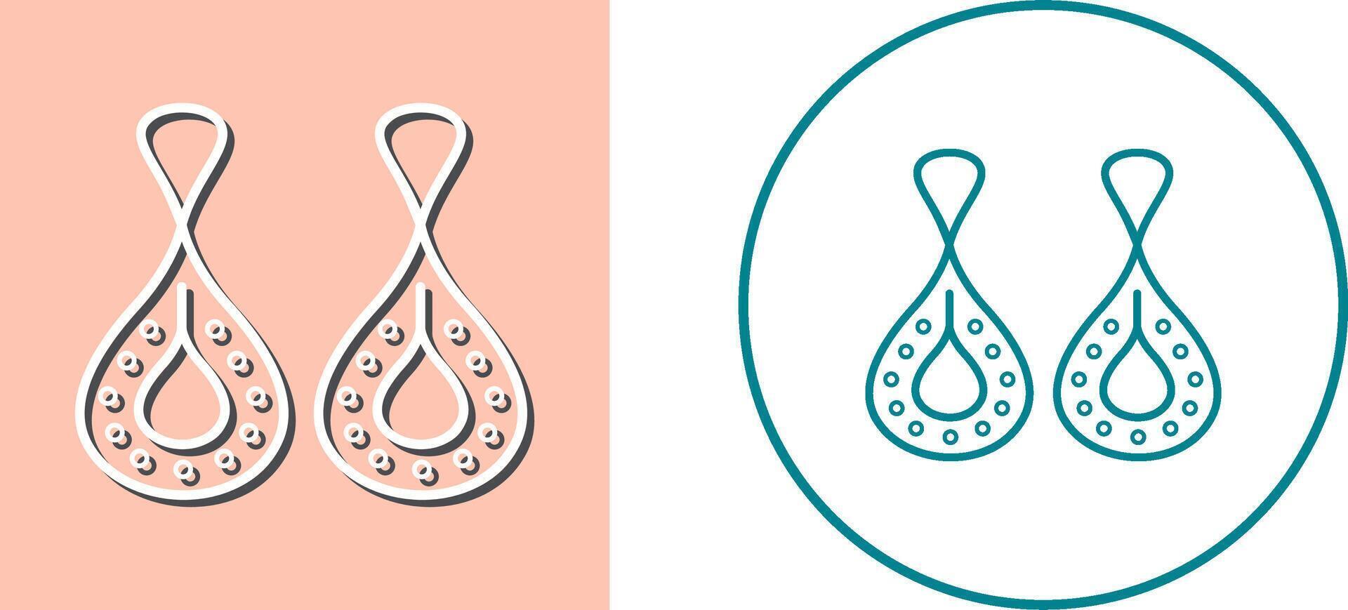 Earring Icon Design vector