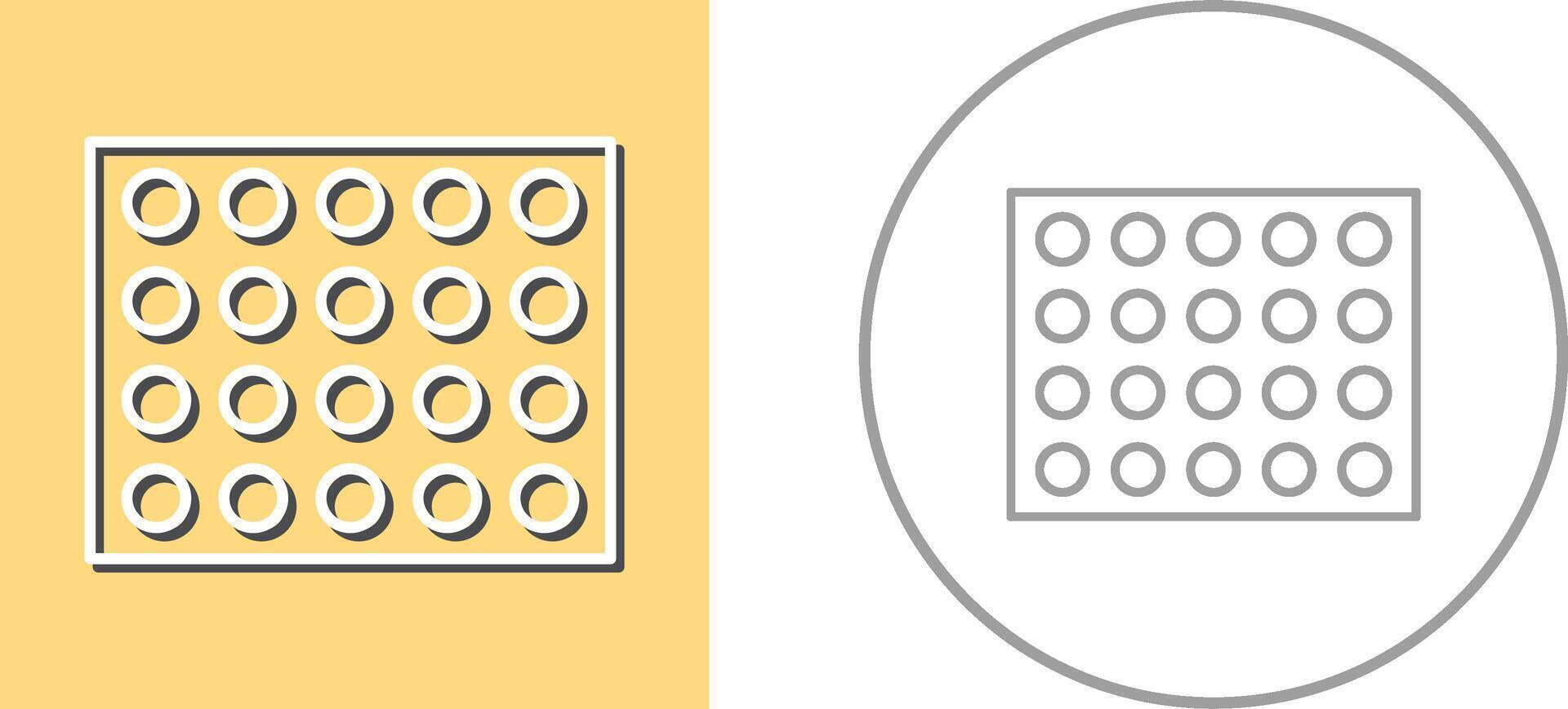 Colored Palette Icon Design vector
