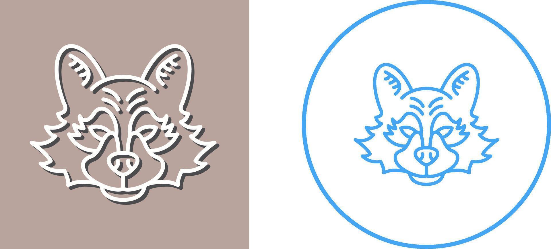 Raccoon Icon Design vector