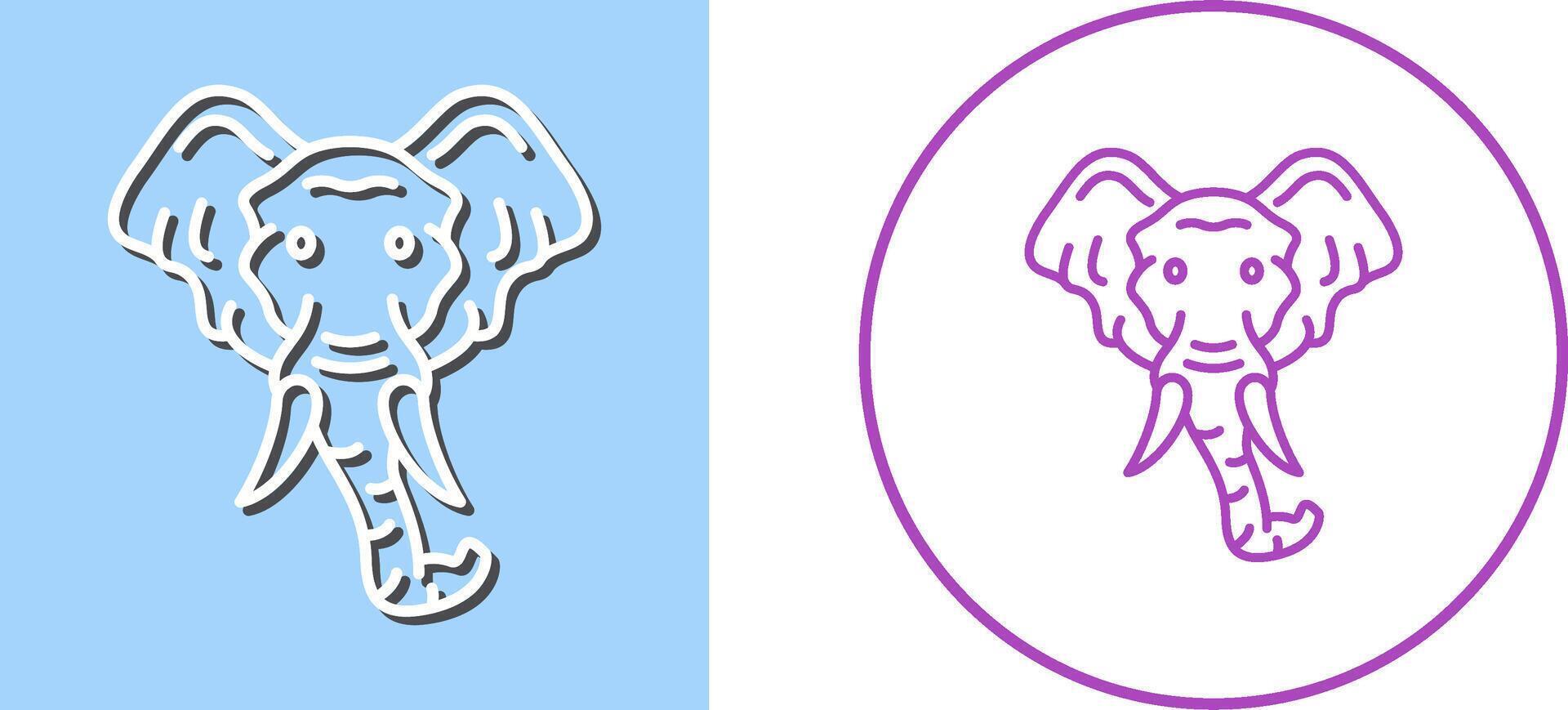 Eleplant Icon Design vector
