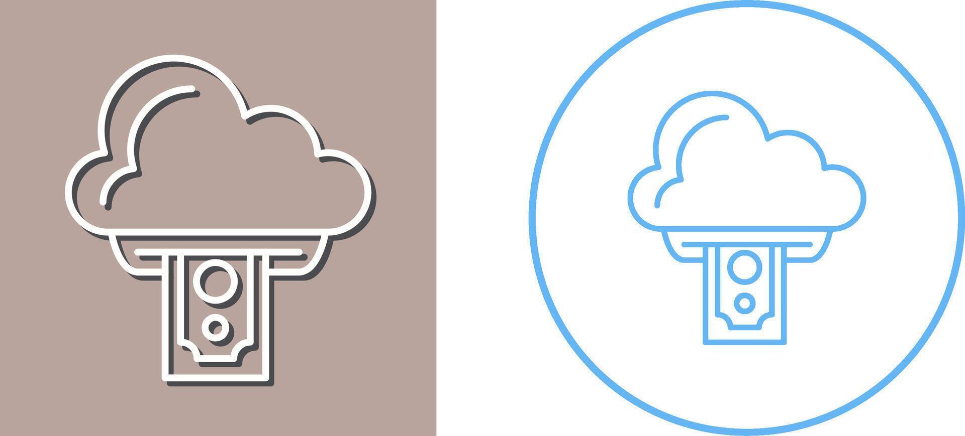 diseño de icono de computación en la nube vector