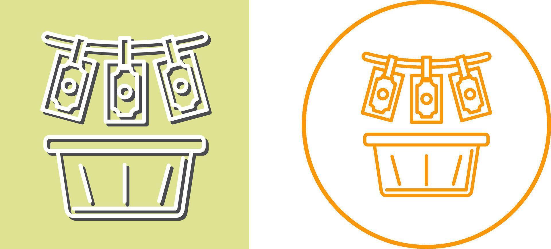 Money Loundering Icon Design vector