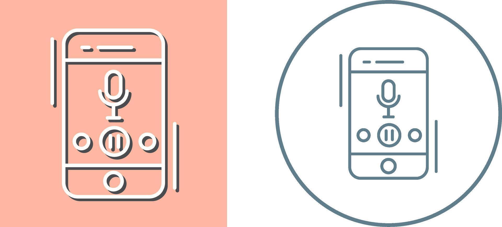 Voice Record Icon Design vector