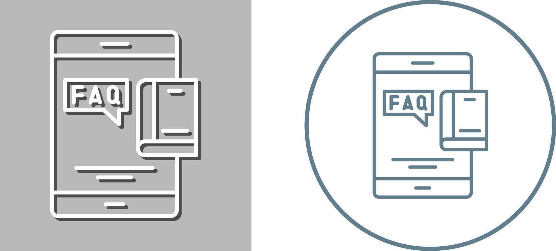 Faq Icon Design vector
