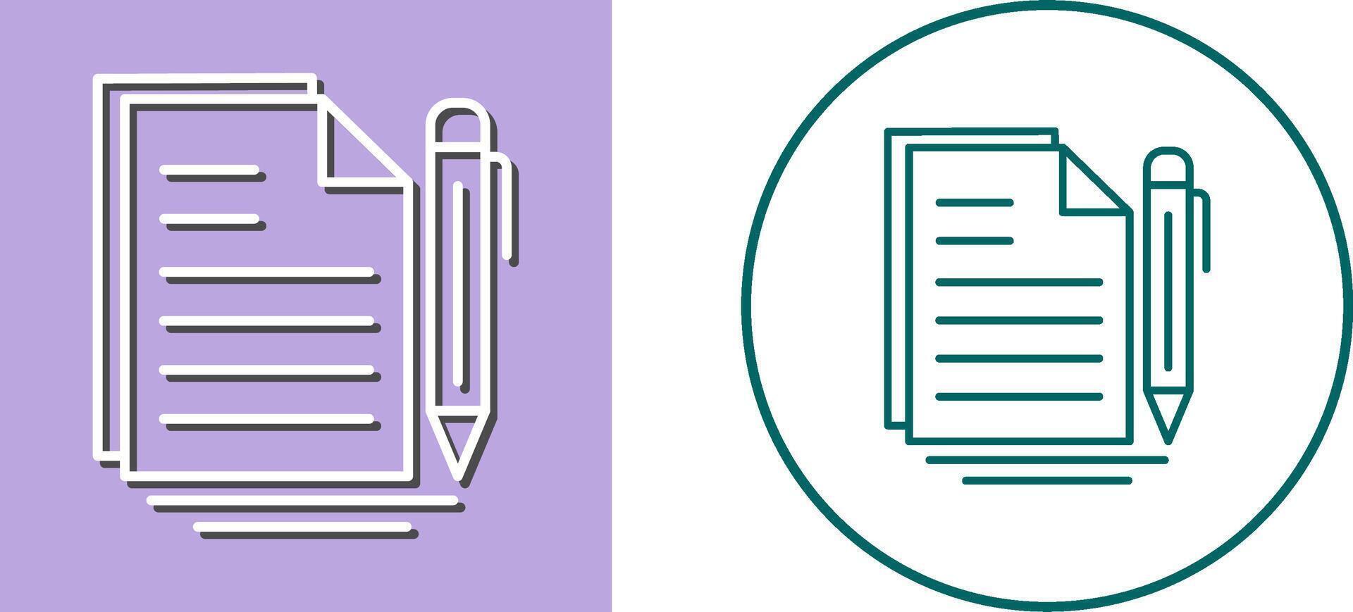 Document Icon Design vector