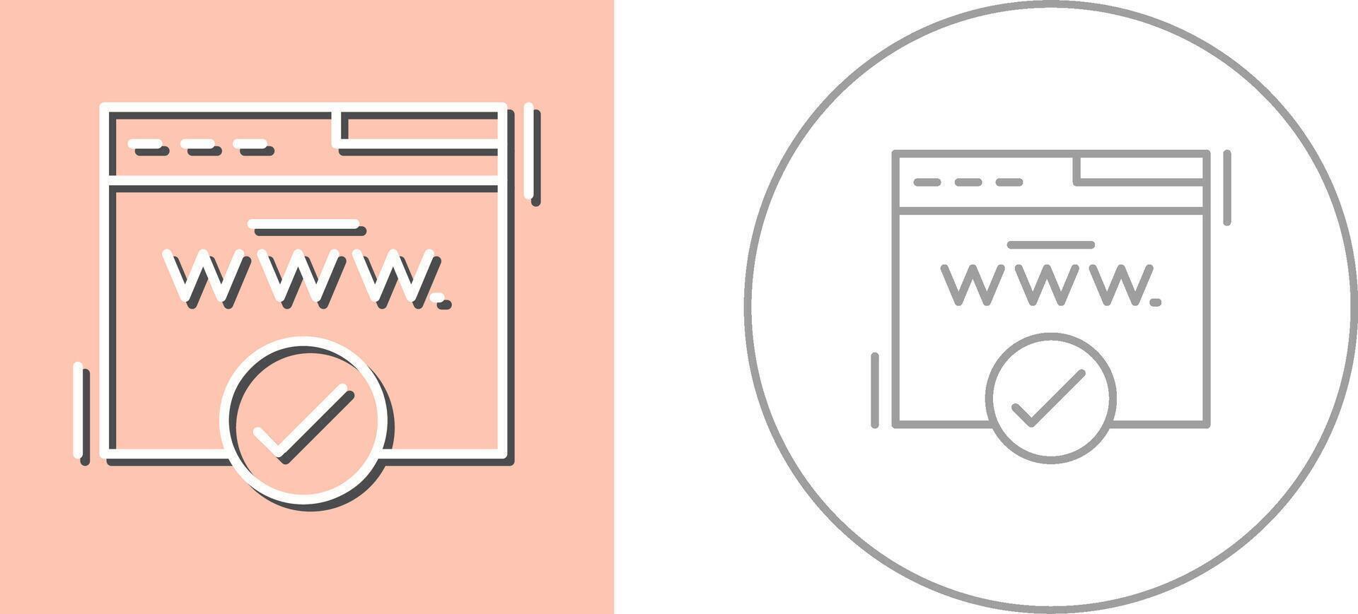Domain Icon Design vector